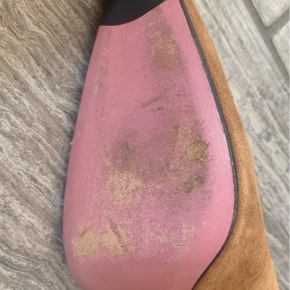 Escada Camel Suede Heels, Size 39 - Picture 5 of 8